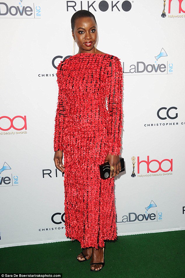 Danai Gurira wearing Christopher Kane to the 4th Annual #HollywoodBeautyAwards in LA - Looks of the Week - March 3rd Danai Gurira wearing Christopher Kane to the 4th Annual #HollywoodBeautyAwards in LA