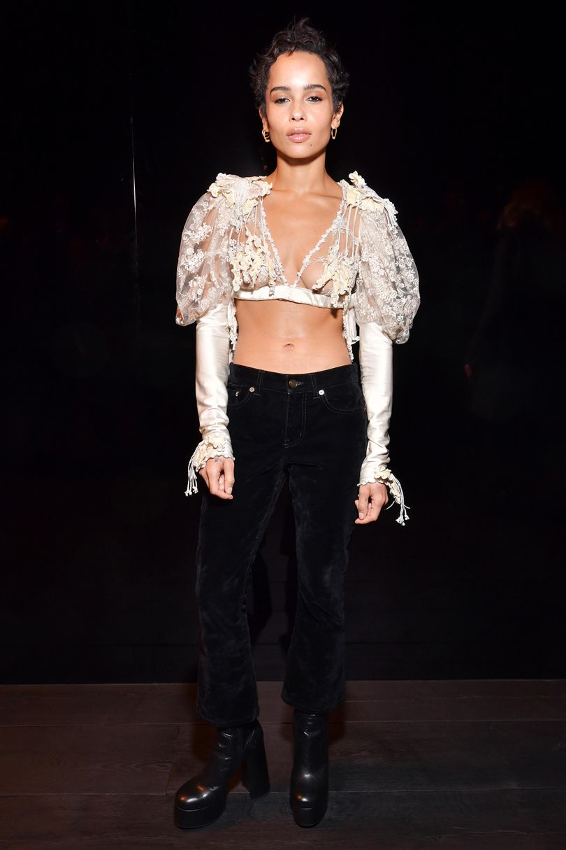 Zoë Kravitz at Saint Laurent's AW18 Show via REX Features - Looks of the Week - March 3rd Zoë Kravitz at Saint Laurent's AW18 Show via REX Features