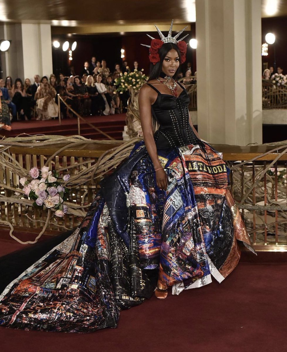 Naomi Campbell walking the Dolce & Gabbana Alta Moda In NYC via Instagram @iamnaomicampbell - Looks of the Week - April 14th Naomi Campbell walking the Dolce & Gabbana Alta Moda In NYC via Instagram @iamnaomicampbell
