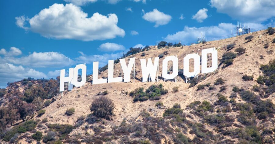 The Hollywood sign in LA