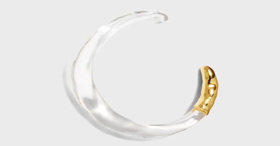 Lucite circular necklace