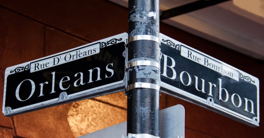 Bourbon St. In New Orleans